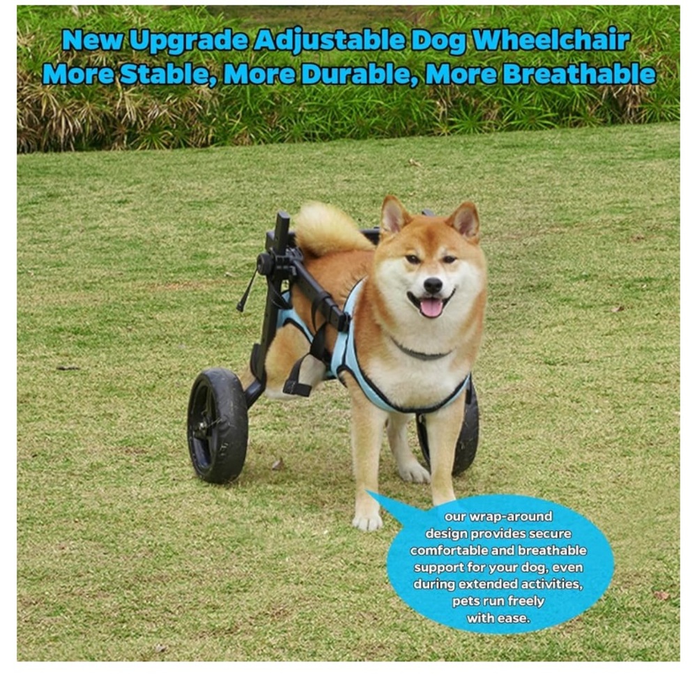 Dog Wheelchair/ Back Legs, Cart,Hind Legs Walking, Mobility Aids,Light Weight,ML